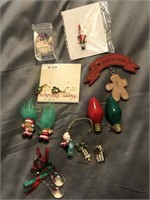 Lot of Christmas earrings and jewelry