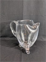 Round Footed Glass Pitcher