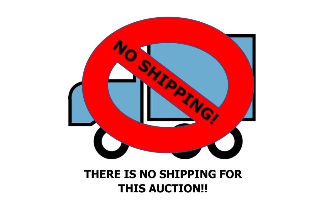 THERE IS NO SHIPPING FOR THIS AUCTION!