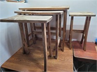 Set of 4 Nesting Tables #2Complete 2Missing Pieces