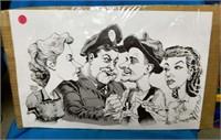 1991 Brian Buniak Honeymooners Caricature Print