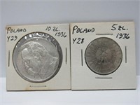 2 Silver Coins Poland