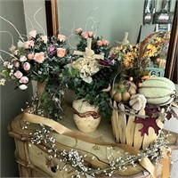 Vases, Faux Flowers