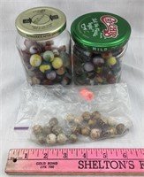 Vintage Marbles and Antique Porcelain Marbles