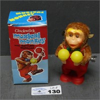 Wind Up Musical Monkey Toy w/ Box