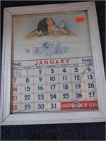 1940 JANUARY CALENDAR