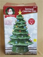 16" Nostaglic Ceramic Chirstmas Tree w/ Box