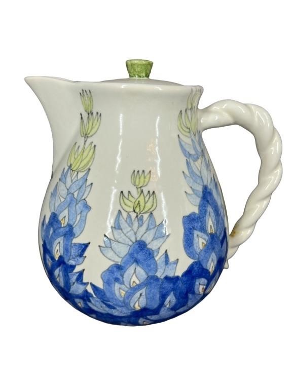 Vintage and Rare Ernestine Hand Painted Pitcher