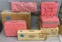 Pink Vintage Samsonite Luggage Set