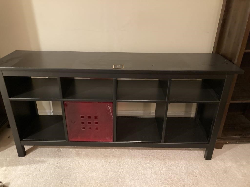 Black IKEA Long Book Shelf w Legs