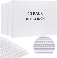 20 Sheets 18 x 24 Inches Corrugated Plastic Sheets