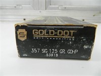 GOLD DOT 357 SIG 50 RD BOX