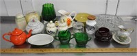 Variety of glass, china and pottery, see pics