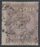 Great Britain Stamps #75 Used with very small perf