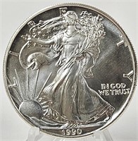 1990 U.S. 1oz. Fine Silver American Eagle