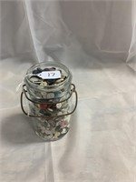 Quart Jar of Buttons
