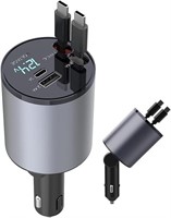 Retractable Car Charger, Fast USB Car Phone Charge