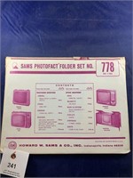 Vintage Sams Photofact Folder No 778 TVs