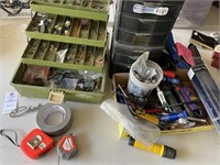 Tackle Box With Parts, Organizers, Tools