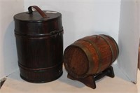 Two Wood barrels