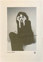 Autograph Alice Cooper Media Press Photo