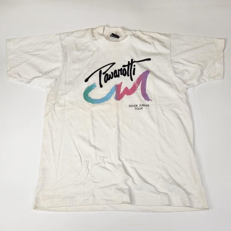 VINTAGE PAVAROTTI SILVER JUBILEE TOUR SHIRT