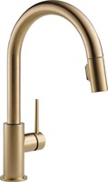 (N) Delta Faucet Trinsic Gold Kitchen Faucet, Kitc