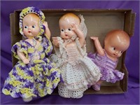 Vintage celluloid dolls