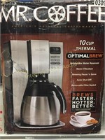 Mr Coffee 10cup Thermal Optimal Brew $70 Retail
