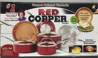 Red Copper 10pc Cookware Set $99 Retail