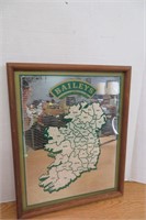 Baileys Irish Cream Mirror Sign 1977 17" x 21"