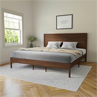 Flash Furniture Solid Wood Platform Bed, King