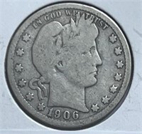 1906D Barber Quarter