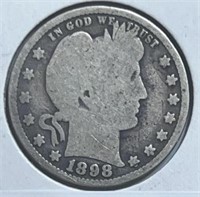 1898 Barber Quarter