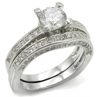 Round 1.03ct White Sapphire Ring Set