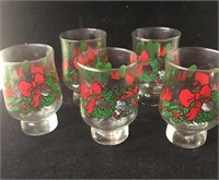 VTG LIBBY STACKABLE CHRISTMAS TUMBLER