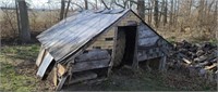11'x10' old chicken house old corrugated tin (