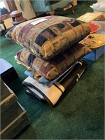 MISC. THROW PILLOWS AND BLANKETS LOT