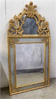 5 FT Ornate Gilt Framed Beveled Mirror