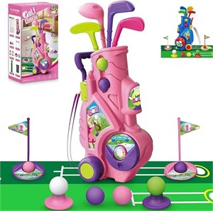 Letapapa Toddler Golf Set with Putting Mat, 4 Club