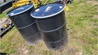 (2) Steel barrels w/removable lids