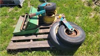 Assorted tires; toolbox; etc
