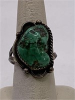 STERLING SILVER & TURQUOISE RING