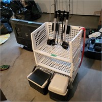 G315 Coolers Luggage cart and storage bins
