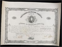 May 5, 1862 Confederate States $100 Civil War Loan