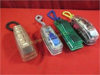 Clear Telephones Various Styles 4pc lot
