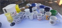 Plastic TMG pitcher , plastic Becks goblets,