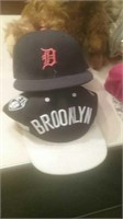 Group of two sports caps Brooklyn and AD