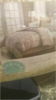 10 piece gilded Paisley comforter queen set new