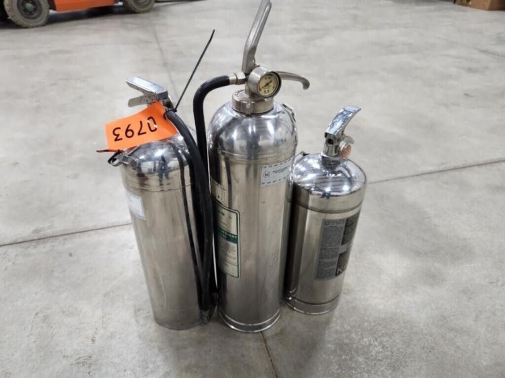 3 - Stainless Fire Extinguishers